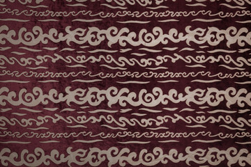 Beautiful fabric with oriental pattern and textile texture background