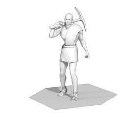 3D render, human character, illustration