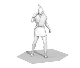 3D render, human character, illustration