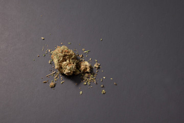 A few grams of marijuana