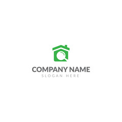 Search home logo template vector design