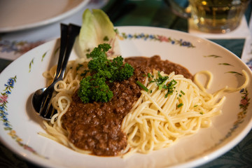 Spaghetti bolognese