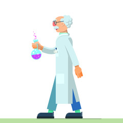 nice illustration of inventor scientist