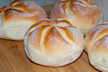 German Buns on a table
