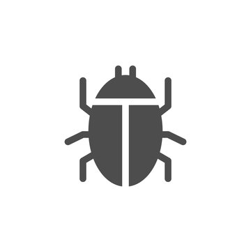 recommend clip art: Computer bug icon. Computer virus vector icon. Software bug or program bug vector symbol for apps and websites