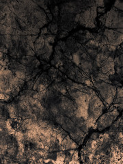 Abstract tiles floor and rock on yellow darkness background and wallpaper