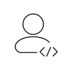 Programmer icon. Developer