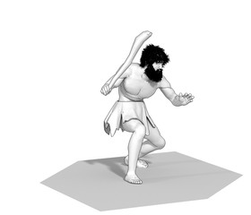 3d render, war character, illustration