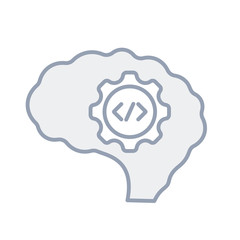 Coding Mind icon. Creative element design from programmer icons collection. Human, brain, coding icon.