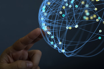 internet security and data protection concept.