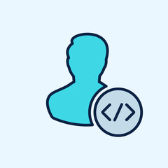 Programmer icon. Developer