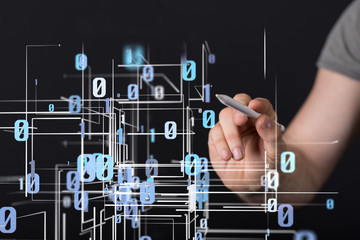 internet security and data protection concept.