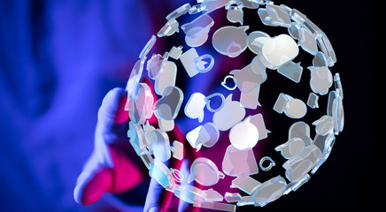  touching global network and data customer connection