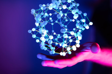 Global network concept. 3D rendering