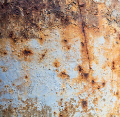 Old Weathered Corrugated Rusty Metal Texture