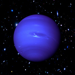 Neptune. Planet of the solar system. Eighth planet. The elements of this image furnished by NASA.
