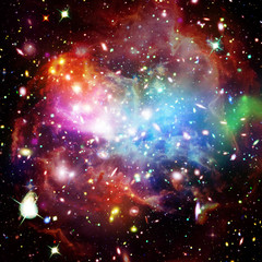 Fototapeta premium Cosmic galaxy background. Stars and cosmic gas.The elements of this image furnished by NASA.