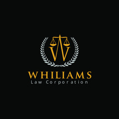 Letter W Law Firm Logo Design