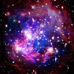 Obraz premium Cosmic galaxy background. Stars and cosmic gas.The elements of this image furnished by NASA.