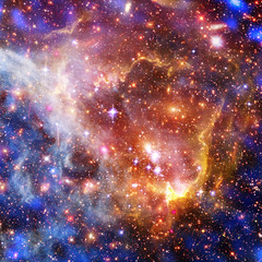 Obraz na płótnie Canvas Galaxy and light. The elements of this image furnished by NASA.