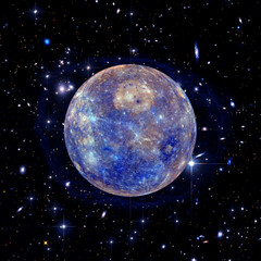 Mercury. Planet of the solar system. The elements of this image furnished by NASA.