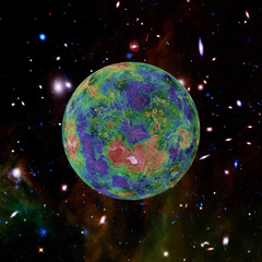 Extrasolar planet. Outer space.The elements of this image furnished by NASA.