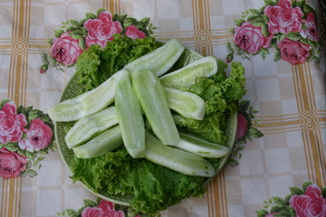 fresh vegetables in the market