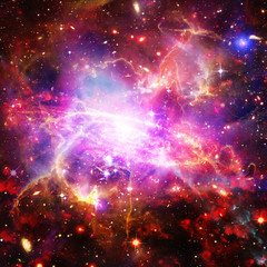 Galaxy and stars. The elements of this image furnished by NASA.