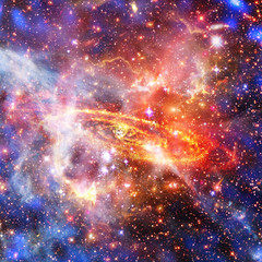Galaxy and stars. The elements of this image furnished by NASA.