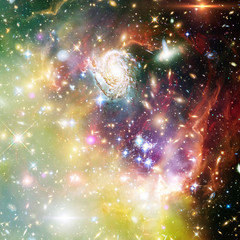 Fototapeta premium Galaxy, nebula and gas. The elements of this image furnished by NASA.