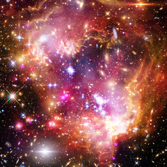 Galaxy and light. The elements of this image furnished by NASA.