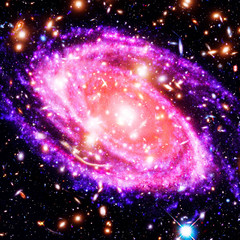 Galaxy and stardust. The elements of this image furnished by NASA.
