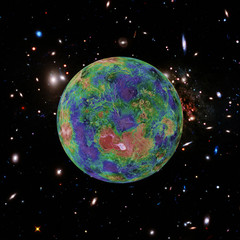 Extrasolar planet. Outer space.The elements of this image furnished by NASA.