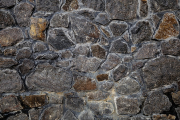 Pattern of stone wall surface