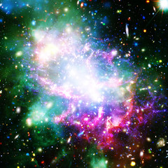 Galaxy and stardust. The elements of this image furnished by NASA.