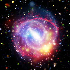 Amazing galaxy. Stars, nebula and gas. The elements of this image furnished by NASA.