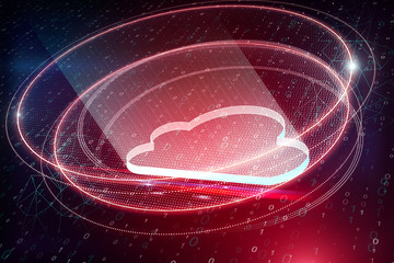 Creative red cloud computing