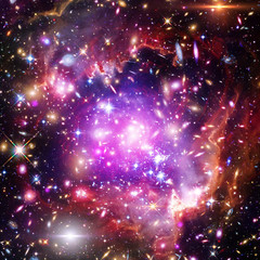 Galaxy, nebula and gas. The elements of this image furnished by NASA.