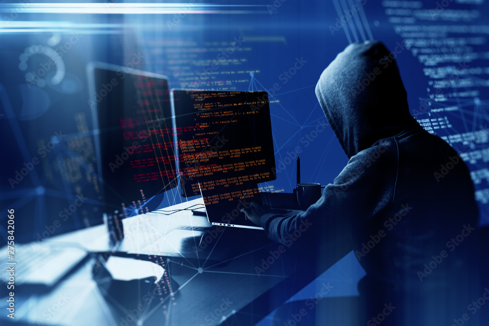Poster Attack and programming concept