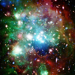 Cosmic galaxy background. Stars and cosmic gas.The elements of this image furnished by NASA.