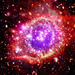 Cosmic galaxy background. Stars and cosmic gas.The elements of this image furnished by NASA.