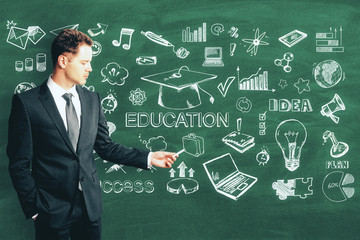 Knowledge and workshop concept