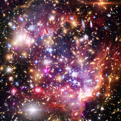 Galaxy, nebula and gas. The elements of this image furnished by NASA.