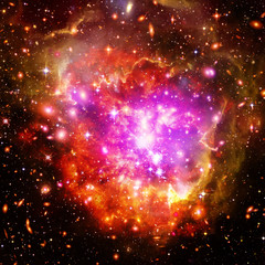 Fototapeta premium Galaxy and light. The elements of this image furnished by NASA.