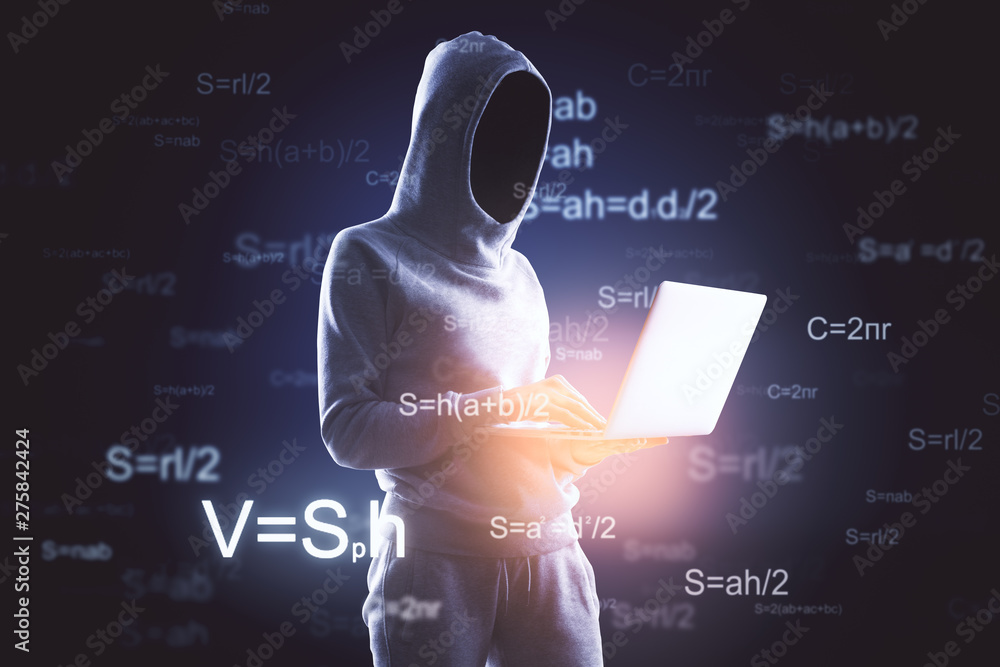 Poster Computing, programming and attack concept