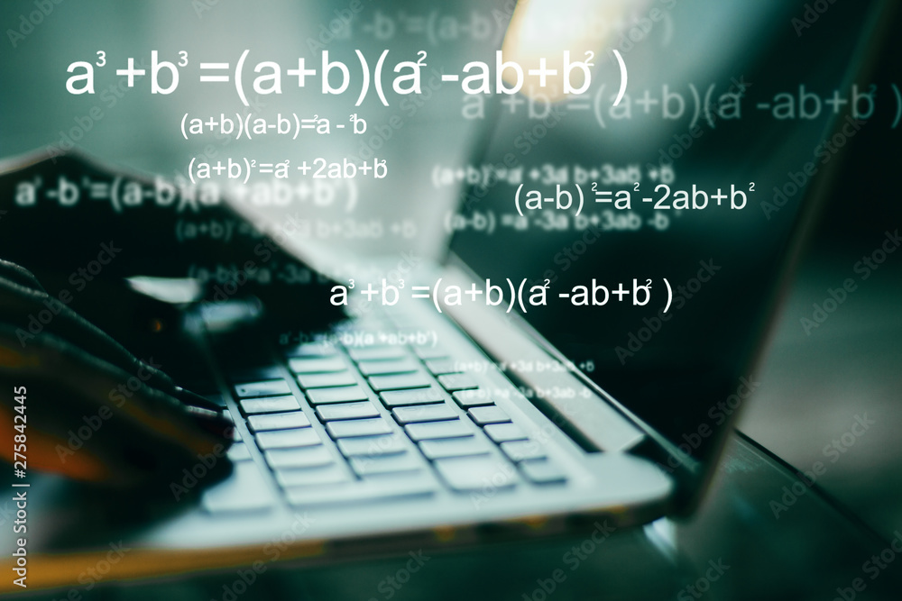 Poster programming and algorithm concept