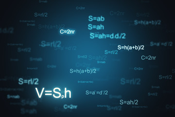 Bright math backdrop