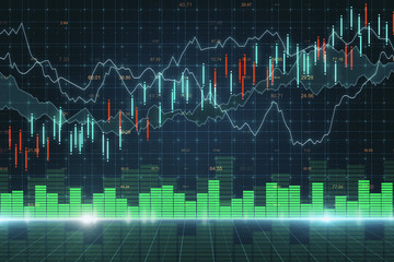 Creative forex chart background