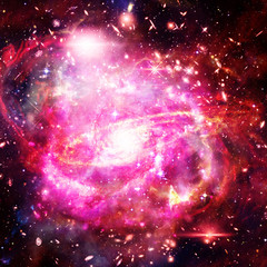 Space Background with Colorful Galaxy Cloud Nebula. The elements of this image furnished by NASA.