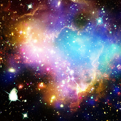 Galaxy and light. The elements of this image furnished by NASA.